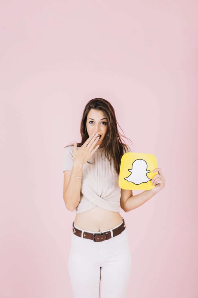 utilisateur Snapchat surpris