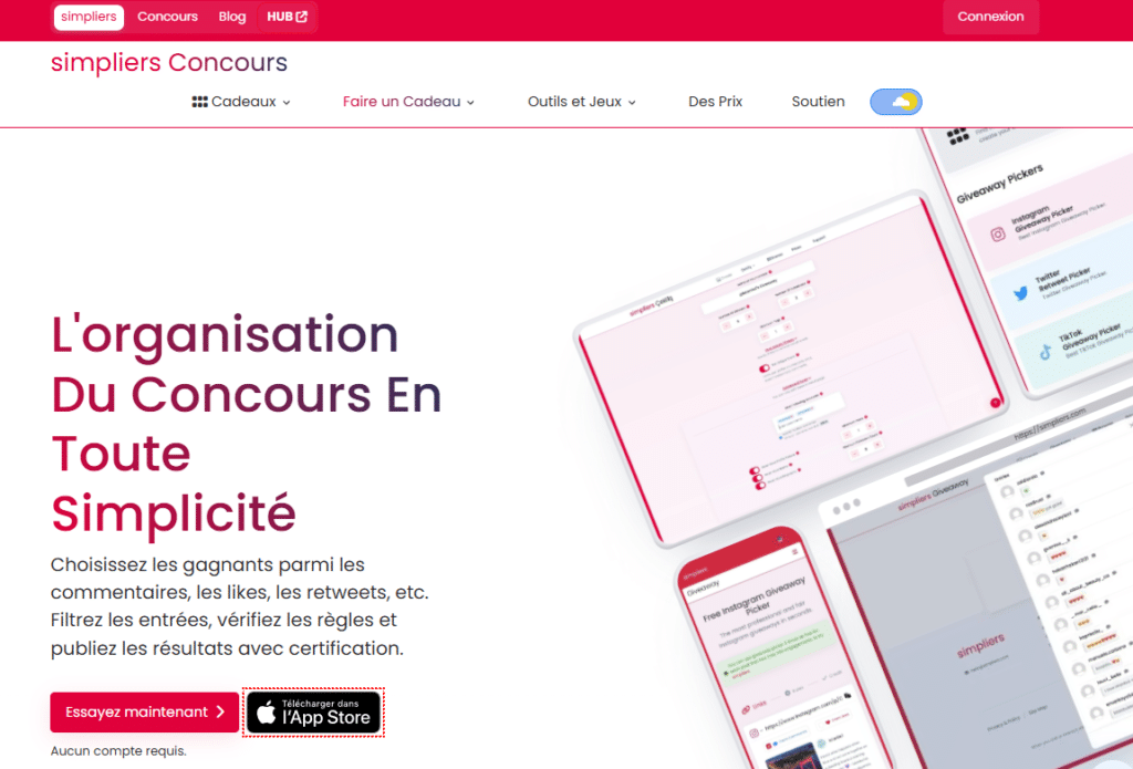 Simpliers concours instagram