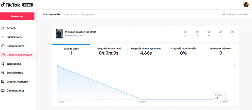 vidéo bloquée à une vue