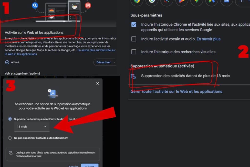 Quelles étapes pour réussir à supprimer l'historique de façon personnalisée