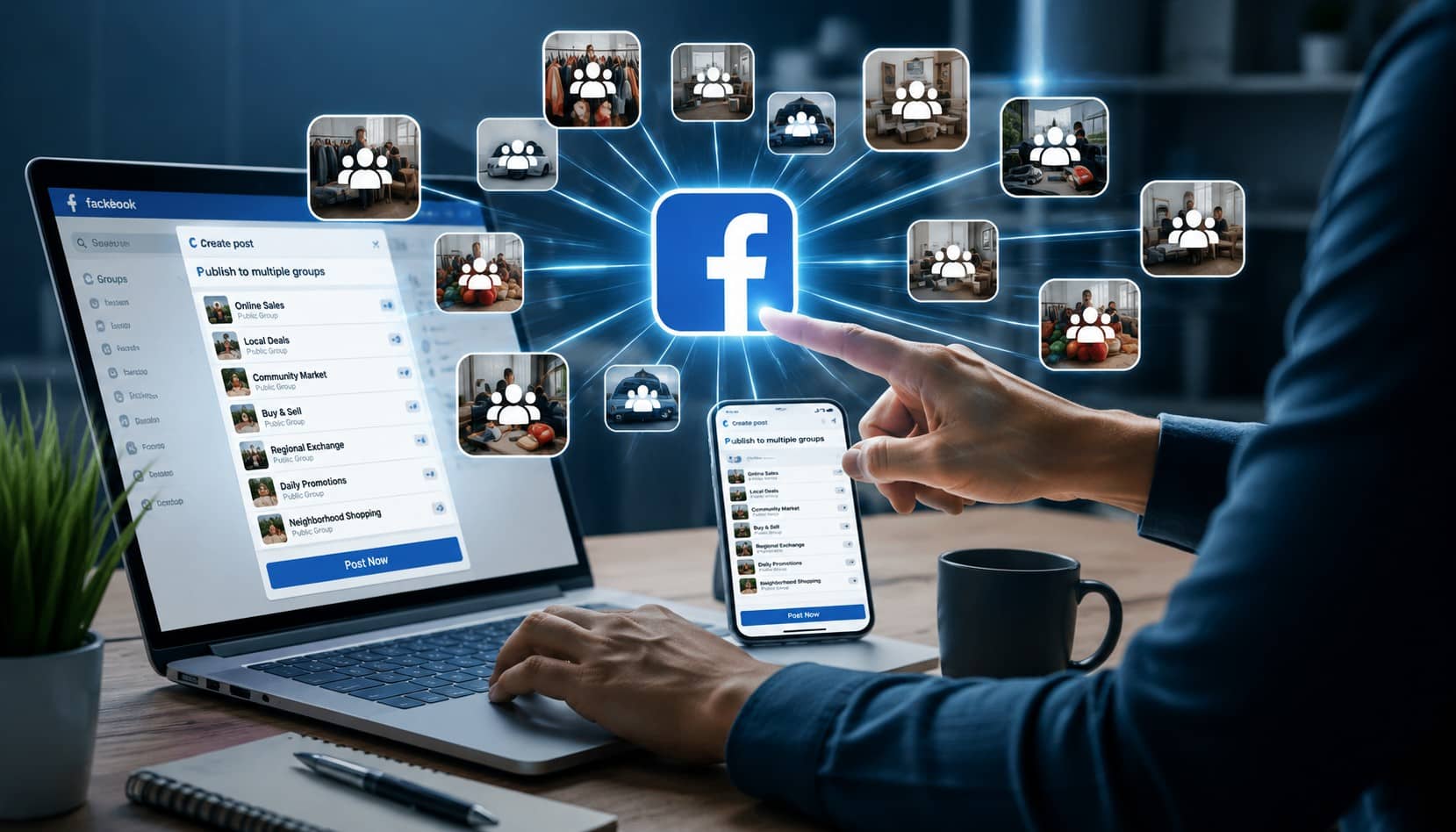 Publier sur plusieurs groupes Facebook