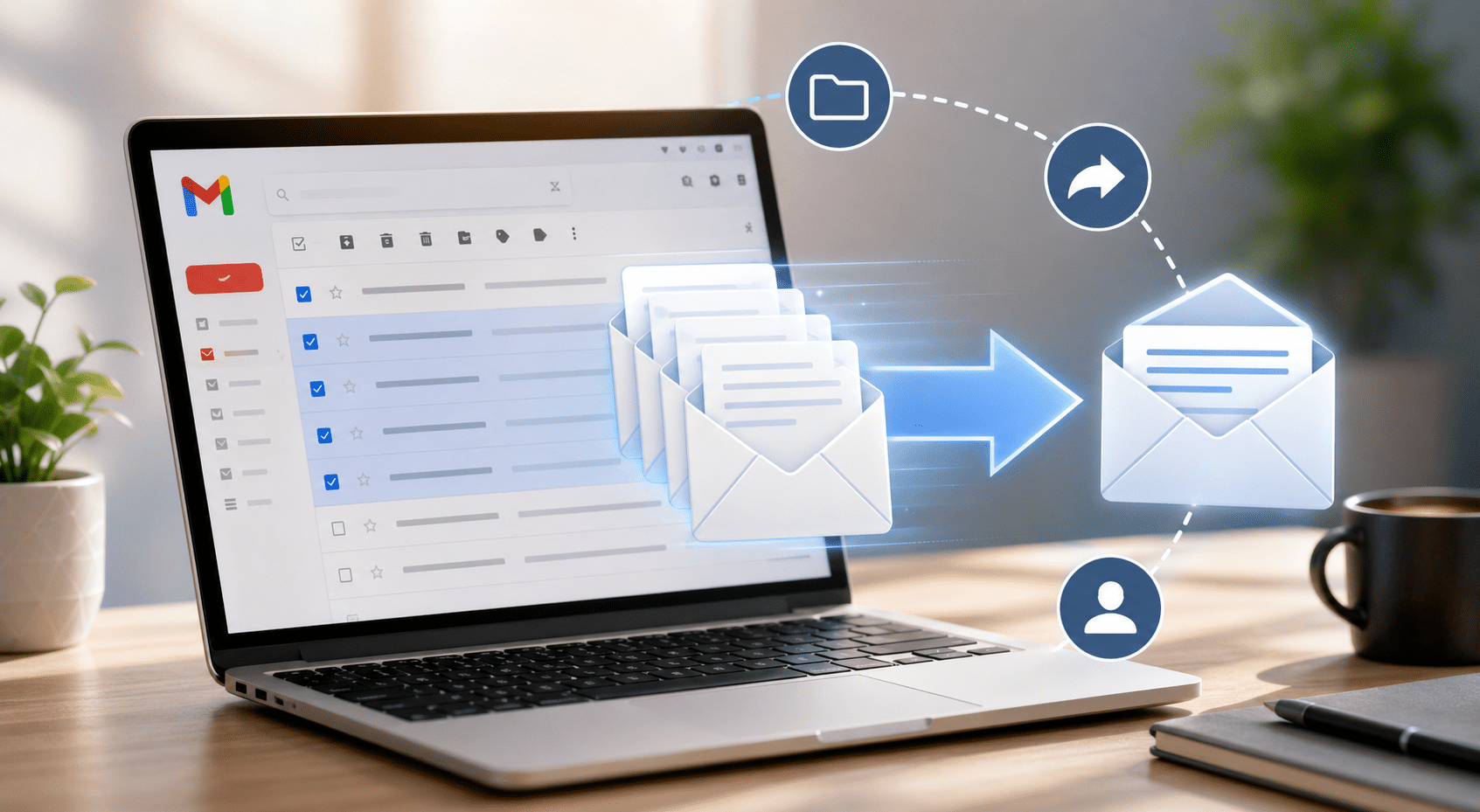 transferer mails