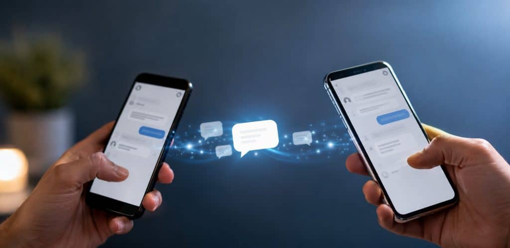 transmettre un SMS à une autre personne
