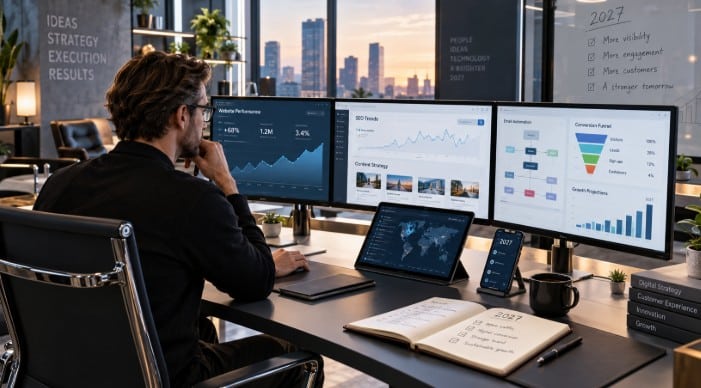Pourquoi la stratĂ©gie digitale devient l’affaire de spĂ©cialistes en 2027