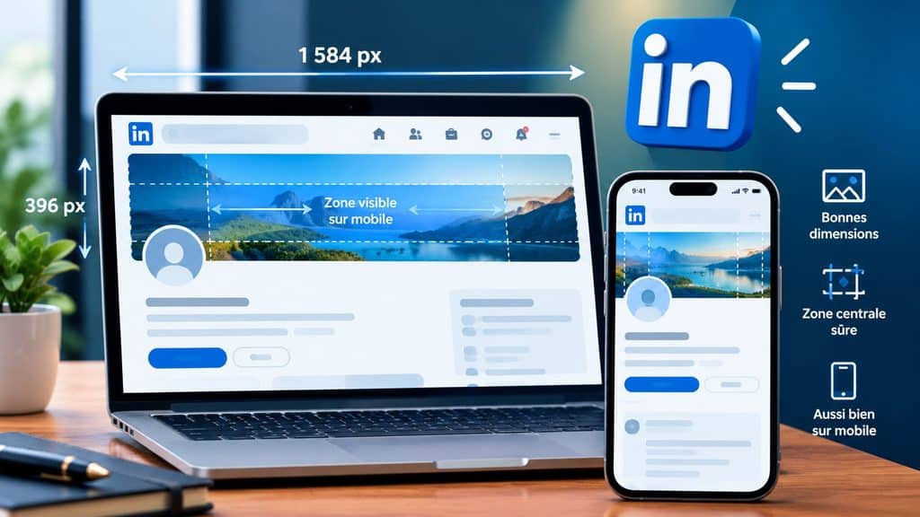 Format bannière LinkedIn